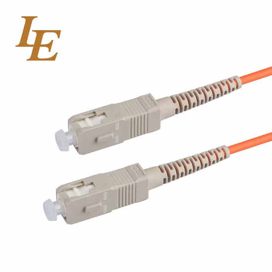 Le LC/UPC Multimode-Duplex-Glasfaser-Patchkabel