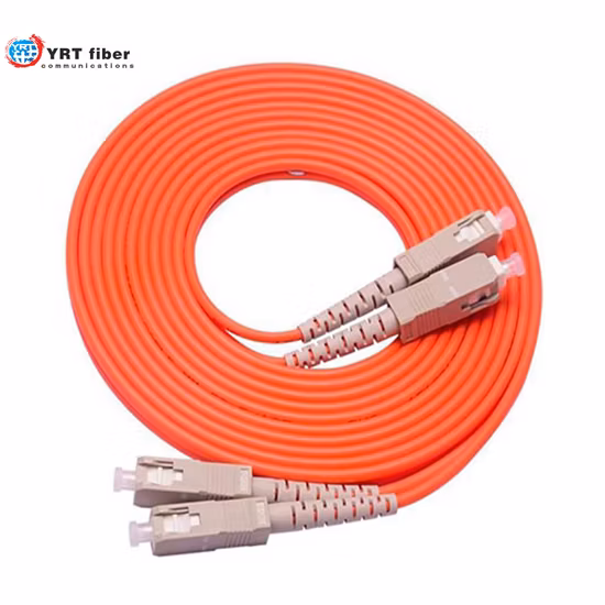 Multimode Om1 Om2 Glasfaser-Jumper-Patchkabel mit Sc/Upc-Anschluss